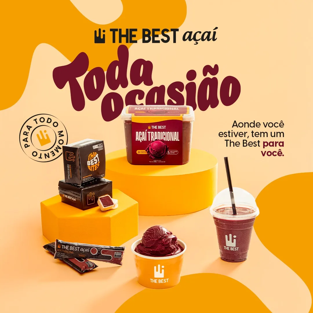 Linha de produtos para levar: potes, picolés e Best Bites