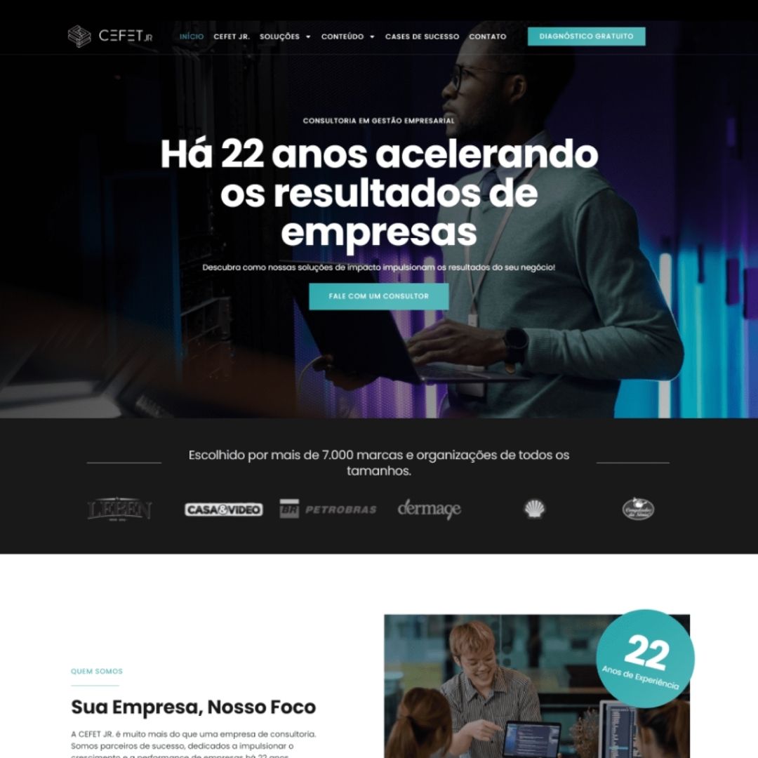 Exemplo de site profissional entregue por Leonardo Kattah
