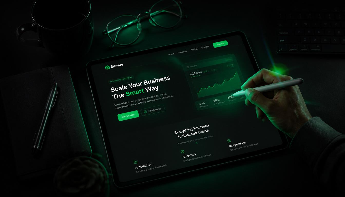 Estrutura de conversão de landing page de saúde
