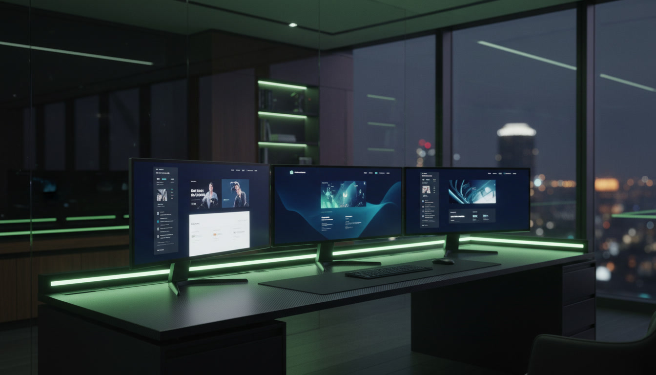 Vitrine de imóveis em site de corretor