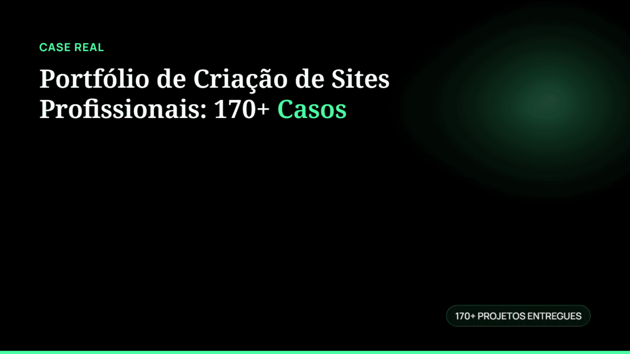 Portfólio criação de sites: antes e depois de 170+