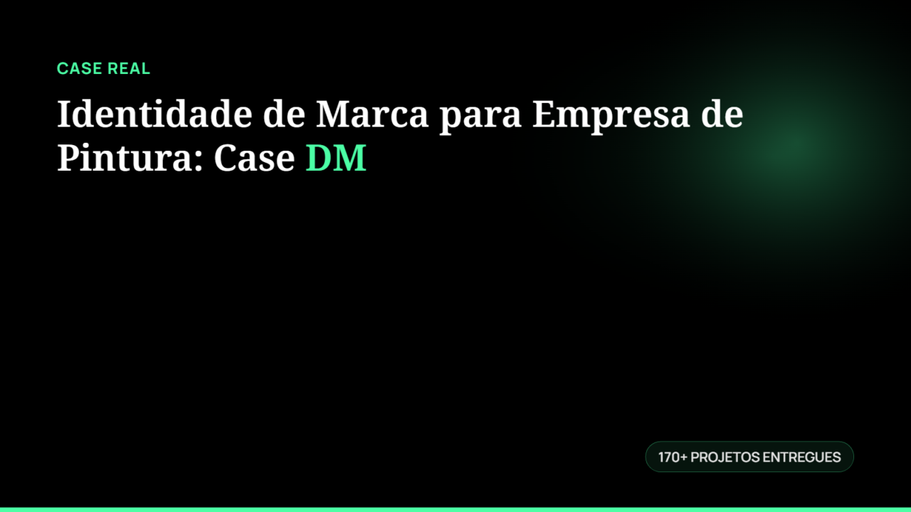 Identidade de Marca para Empresa de Pintura: Case DM