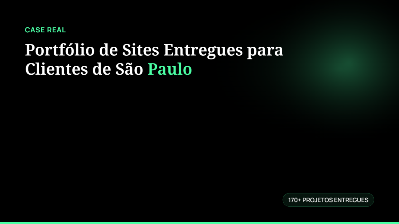 Portfólio de Sites Entregues para Clientes de São Paulo