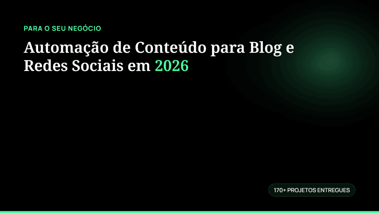 Automação de Conteúdo para Blog e Redes Sociais em 2026